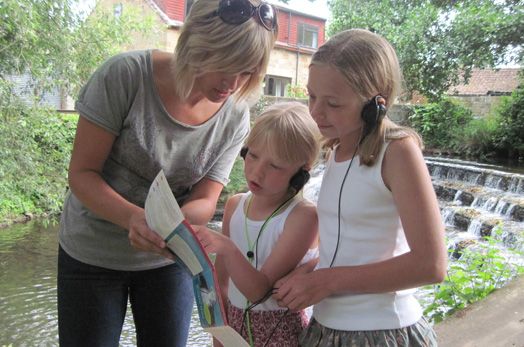 Audio trail and accompanying trail leaflet in use around Great Ayton