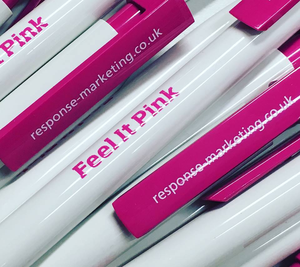 Sent out with pink pens.... obvs