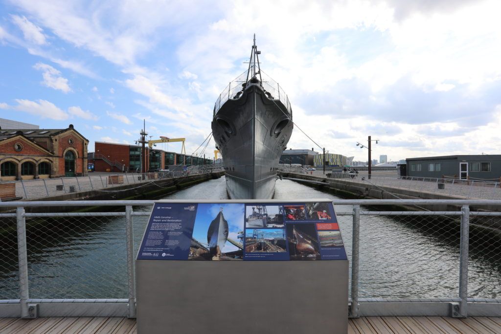 External panels around the dockside