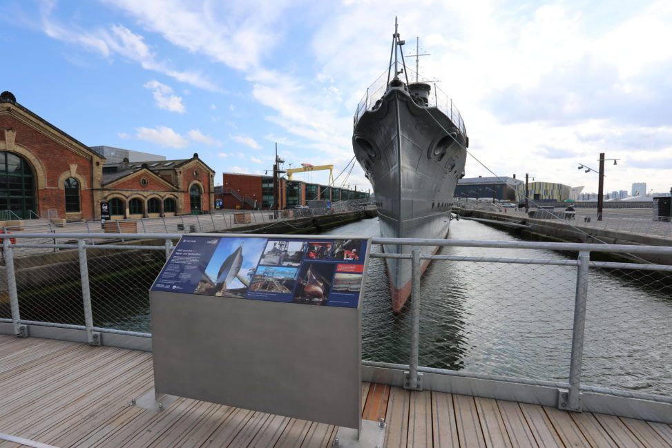 2D interpretive design at HMS Caroline, Belfast (image © Jef Maytom for Petrichor)