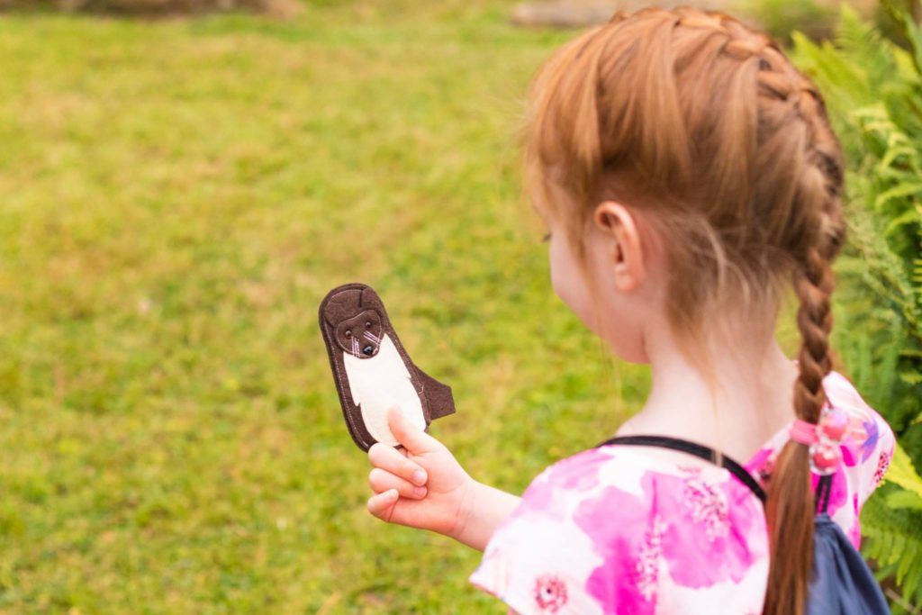 Sammy the stoat finger puppet in the Explorer pack (pic © English Heritage)