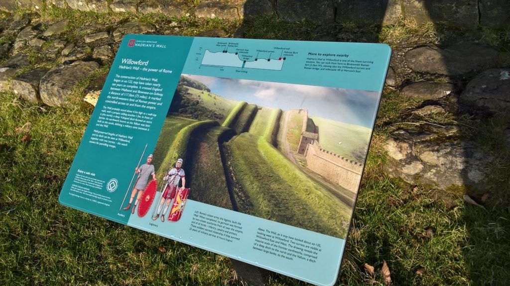 Panel at Willowford, Hadrian's Wall © English Heritage