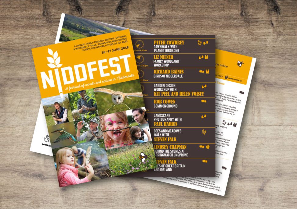 Design of Niddfest's festival programme