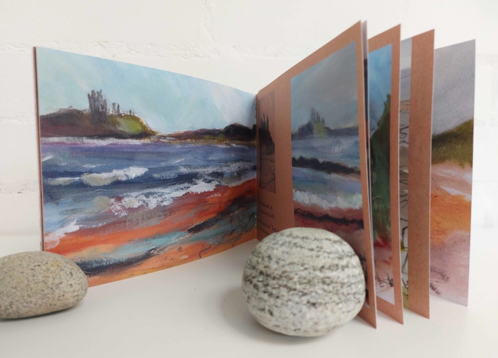 'Northumberland Sketch Book #2'. Spread from book by Kate Pettitt