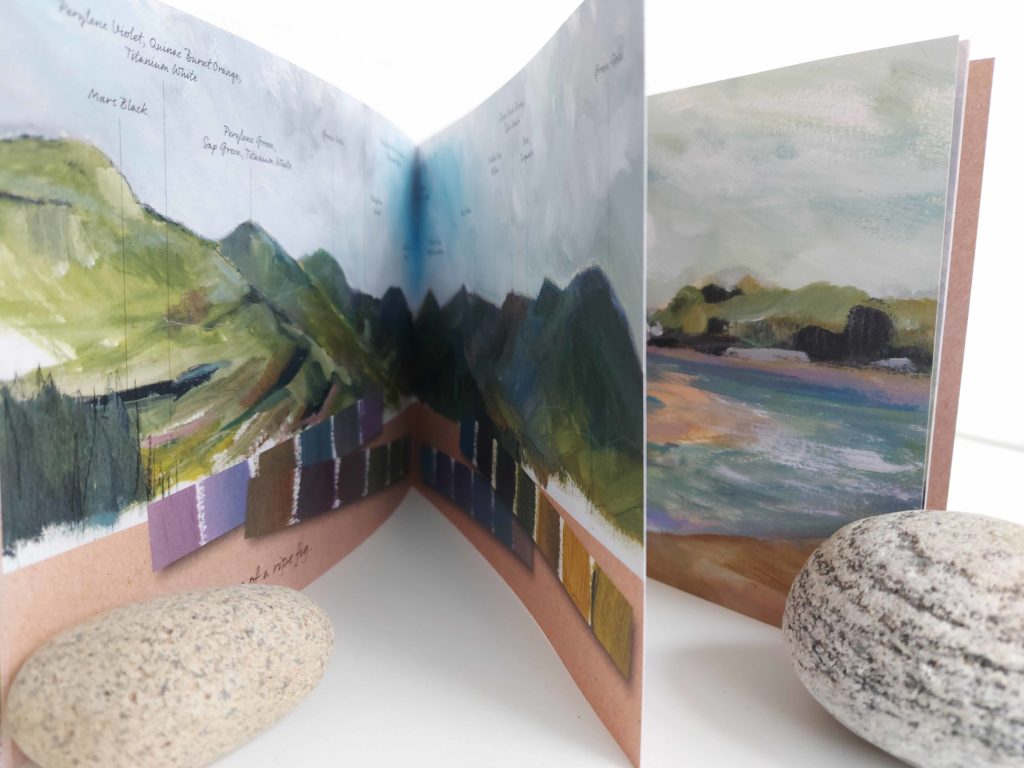 'Welsh Sketch Book #2'. Spread from book by Kate Pettitt